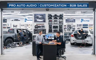 Car audio and customization shops